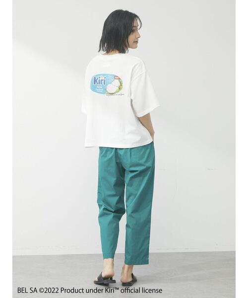 Green Parks(グリーンパークス)の「KiriクリームチーズプリントT(Tシャツ/カットソー・レディース・オフホワイト・FREE)」の3枚目の写真