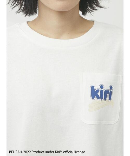 Green Parks(グリーンパークス)の「KiriクリームチーズプリントT(Tシャツ/カットソー・レディース・オフホワイト・FREE)」の6枚目の写真