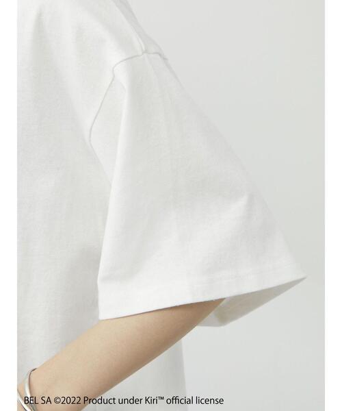 Green Parks(グリーンパークス)の「KiriクリームチーズプリントT(Tシャツ/カットソー・レディース・オフホワイト・FREE)」の8枚目の写真