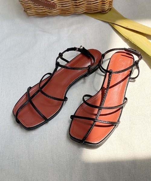 Futier land（フューティアランド）の「スクエアトゥコードストラップサンダル（サンダル・レディース・ブラック/シルバー/グリーン・40/38/39/36/37）」の14枚目の写真