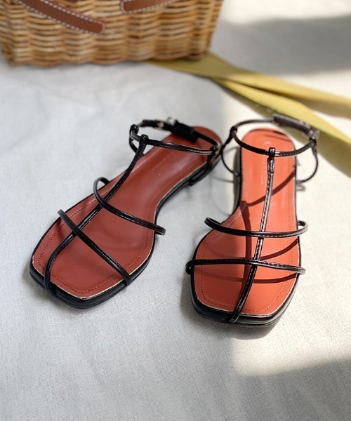 Futier land（フューティアランド）の「スクエアトゥコードストラップサンダル（サンダル・レディース・ブラック/シルバー/グリーン・40/38/39/36/37）」の13枚目の写真