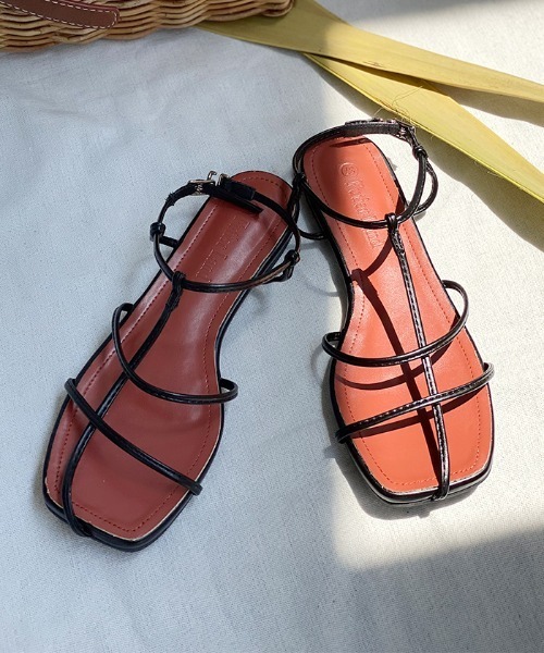 Futier land（フューティアランド）の「スクエアトゥコードストラップサンダル（サンダル・レディース・ブラック/シルバー/グリーン・40/38/39/36/37）」の11枚目の写真