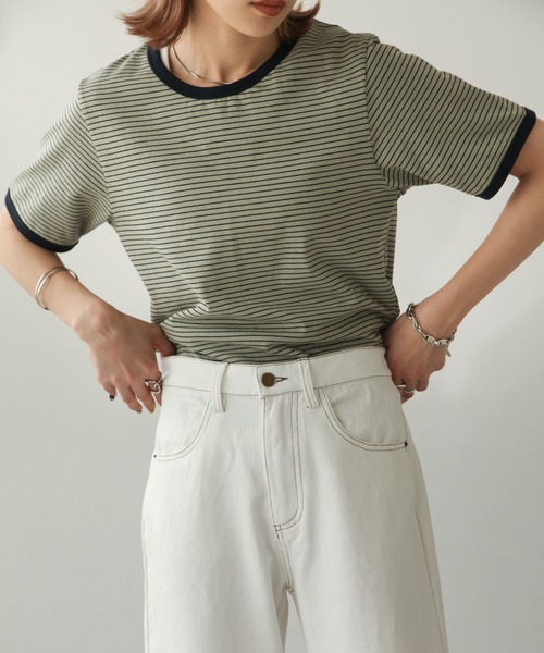 【♡greenmilk♡ 】エピヌ ロールアップデニム M JENNE（ジェンヌ）の「日本製ロールアップデニムパンツ（デニム