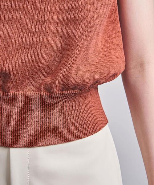 UNITED ARROWS（ユナイテッドアローズ）の「C/P ボトルネック ノースリーブ ニット（ニット/セーター・レディース・ブラック/ブラウン/ターコイズブルー/オレンジ系その他・FREE）」の10枚目の写真