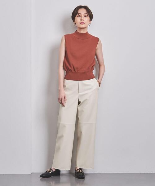 UNITED ARROWS（ユナイテッドアローズ）の「C/P ボトルネック ノースリーブ ニット（ニット/セーター・レディース・ブラック/ブラウン/ターコイズブルー/オレンジ系その他・FREE）」の17枚目の写真