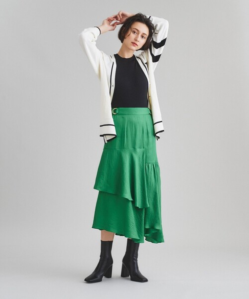 Diagram（ダイアグラム）の「イニシャルニットカーディガン（カーディガン/ボレロ・レディース・ホワイト/ブラック/レッド・36）」の21枚目の写真