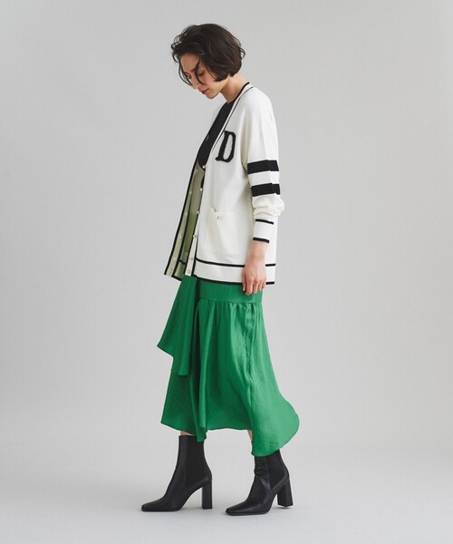 Diagram（ダイアグラム）の「イニシャルニットカーディガン（カーディガン/ボレロ・レディース・ホワイト/ブラック/レッド・36）」の22枚目の写真