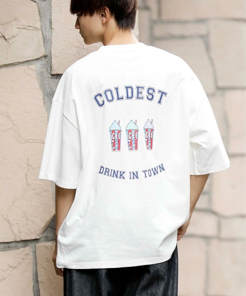En serio TOKYO(エンソリオトーキョー)の「ICEE/アイシー 別注ビッグシルエット Tシャツ(Tシャツ/カットソー・メンズ・ブラック/ホワイト/ライトパープル・M/S/L)」の2枚目の写真