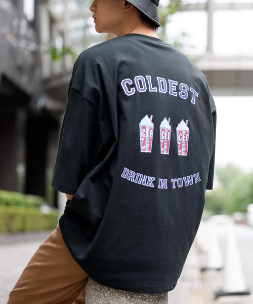 En serio TOKYO(エンソリオトーキョー)の「ICEE/アイシー 別注ビッグシルエット Tシャツ(Tシャツ/カットソー・メンズ・ブラック/ホワイト/ライトパープル・M/S/L)」の1枚目の写真