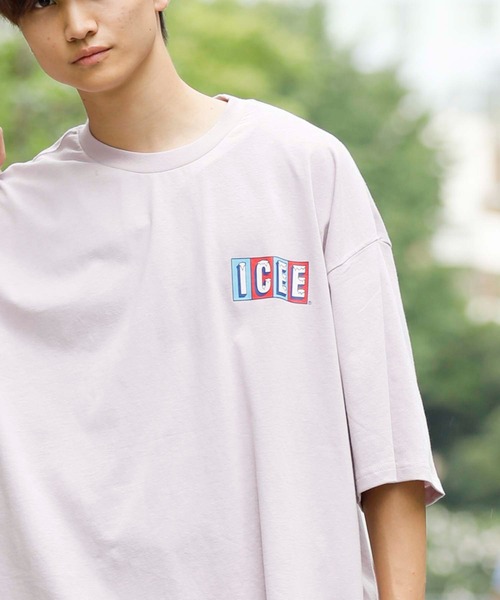 En serio TOKYO(エンソリオトーキョー)の「ICEE/アイシー 別注ビッグシルエット Tシャツ(Tシャツ/カットソー・メンズ・ブラック/ホワイト/ライトパープル・M/S/L)」の20枚目の写真