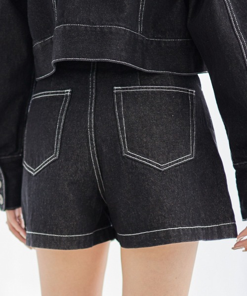 Heather（ヘザー）の「デニムショートパンツ　125911（デニムパンツ・レディース・ブルー/ブラック・S/M）」の18枚目の写真