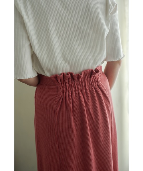 JUMELLE（ジュメロ）の「ワッフルマーメイドロングスカート（スカート・レディース・グリーン/ピンク・FREE）」の16枚目の写真