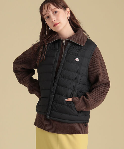 Ray BEAMS（レイビームス）の「DANTON / インナー ダウン ベスト（ダウンベスト・レディース・ブラック/ブラウン系その他2・SMALL/MEDIUM）」の5枚目の写真