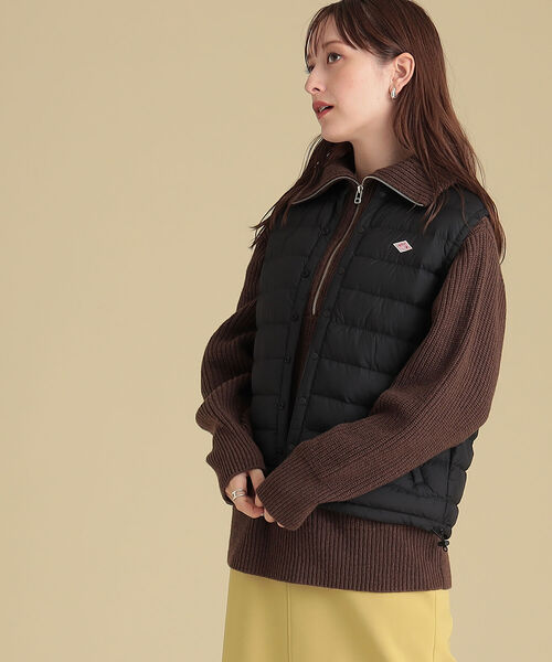 Ray BEAMS（レイビームス）の「DANTON / インナー ダウン ベスト（ダウンベスト・レディース・ブラック/ブラウン系その他2・SMALL/MEDIUM）」の7枚目の写真