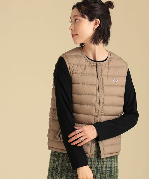 Ray BEAMS（レイビームス）の「DANTON / インナー ダウン ベスト（ダウンベスト・レディース・ブラック/ブラウン系その他2・SMALL/MEDIUM）」の10枚目の写真