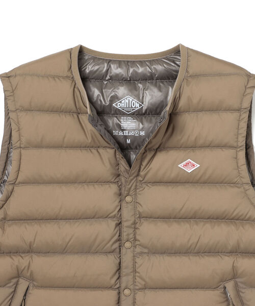 Ray BEAMS（レイビームス）の「DANTON / インナー ダウン ベスト（ダウンベスト・レディース・ブラック/ブラウン系その他2・SMALL/MEDIUM）」の15枚目の写真