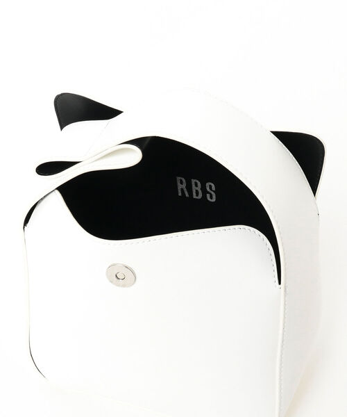 Ray BEAMS(レイビームス)の「RBS / スクエア ラッピング バッグ(トートバッグ・レディース・ブラック/ホワイト・ONE SIZE)」の5枚目の写真