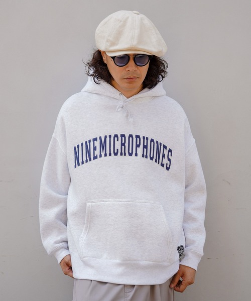 NineMicrophones（ナインマイクロフォンズ）の「COLLEGE PARKA（パーカー・メンズ・ベージュ/グレー/ブラック・LARGE/X-LARGE/MEDIUM）」の12枚目の写真