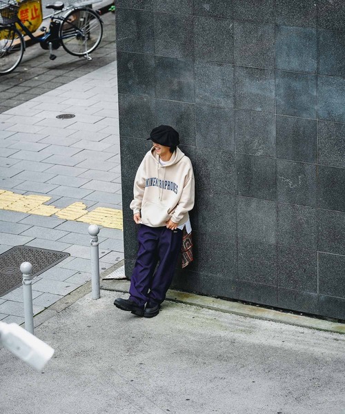 NineMicrophones（ナインマイクロフォンズ）の「COLLEGE PARKA（パーカー・メンズ・ベージュ/グレー/ブラック・LARGE/X-LARGE/MEDIUM）」の17枚目の写真