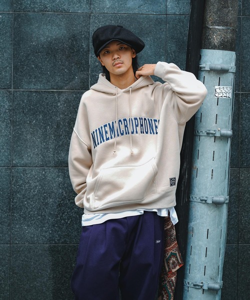 NineMicrophones（ナインマイクロフォンズ）の「COLLEGE PARKA（パーカー・メンズ・ベージュ/グレー/ブラック・LARGE/X-LARGE/MEDIUM）」の15枚目の写真