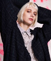 MAISON SPECIAL | 《ユニセックスアイテム》TWEEDYプライムオーバーVネックニットカーディガン【MAISON SPECIAL/メゾンスペシャル】(カーディガン/ボレロ)