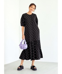 スタイルデリ♡ドット柄ジャージーマーメイドスカート♡デリ♡スカート♡ ドット柄ジャージーマーメイドスカート（スカート）｜STYLE DELI