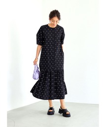 美品 JOURNAL STANDARD LUXE ドット柄 ワンピース ドット ampleプルワンピース◇4（ワンピース）｜JOURNAL