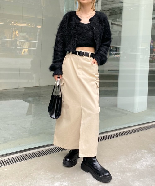 WHO'S WHO gallery(フーズフーギャラリー)の「ブラッシュマイクロキャミ(キャミソール・レディース・ブラック/グリーン/サックスブルー/パープル・FREE)」の11枚目の写真