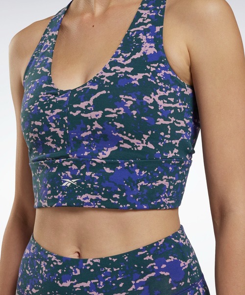 Reebok（リーボック）の「モダン サファリ ブラレット / Modern Safari Bralette （スポーツブラ・レディース・ブラック/グリーン・SMALL/MEDIUM/LARGE/X-LARGE/X-SMALL）」の2枚目の写真