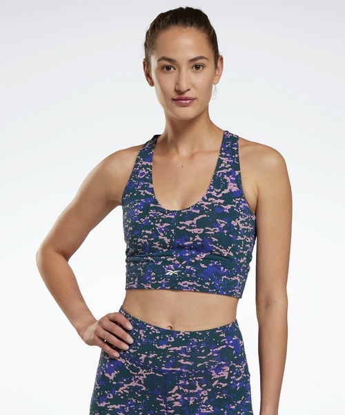 Reebok（リーボック）の「モダン サファリ ブラレット / Modern Safari Bralette （スポーツブラ・レディース・ブラック/グリーン・SMALL/MEDIUM/LARGE/X-LARGE/X-SMALL）」の7枚目の写真