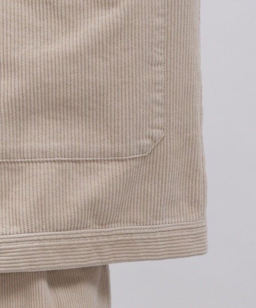 LAKOLE（ラコレ）の「8Wコーデュロイカバーオール[セットアップ対応] / 158272（ノーカラージャケット・レディース・ダークブラウン/オレンジ系その他/グレイッシュベージュ・SMALL/MEDIUM）」の21枚目の写真