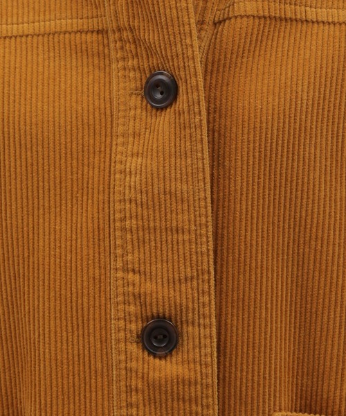 LAKOLE（ラコレ）の「8Wコーデュロイカバーオール[セットアップ対応] / 158272（ノーカラージャケット・レディース・ダークブラウン/オレンジ系その他/グレイッシュベージュ・SMALL/MEDIUM）」の6枚目の写真