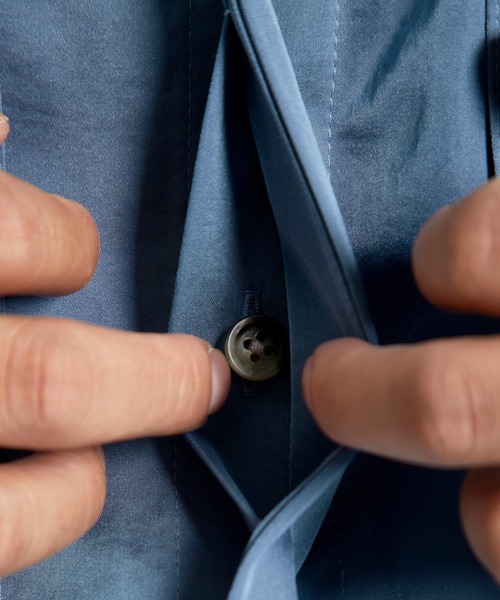 TAUPE（トープ）の「Satin Loose String Shirts（シャツ/ブラウス・メンズ・ベージュ/サックスブルー・3/2）」の5枚目の写真