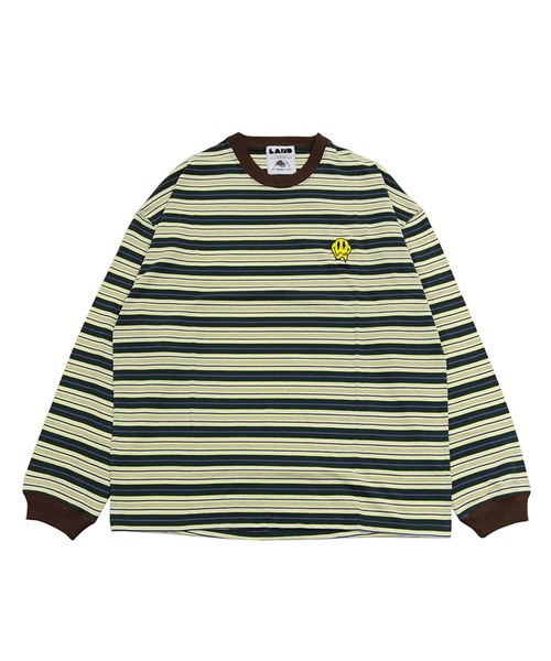 LAND by MILKBOY（ランドバイミルクボーイ）の「SMILY MULTI-BORDER TEE（Tシャツ/カットソー・レディース・A/B・FREE）」の3枚目の写真
