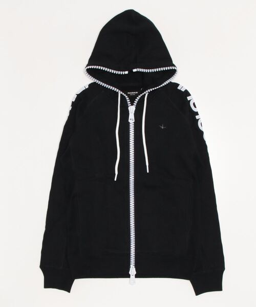 1piu1uguale3 RELAX（ウノピュウノウグァーレトレリラックス）の「1PIU1UGUALE3 RELAX/ウノピゥ ウノ ウグァーレ トレ リラックス/ビッグファスナーサイドロゴ スウェットパーカー（パーカー・メンズ・グレー/ブラック・XL/XXL/M/L）」の6枚目の写真