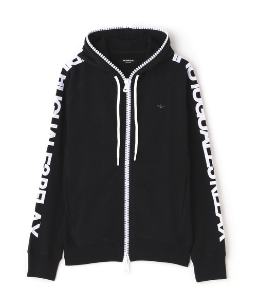 1piu1uguale3 RELAX（ウノピュウノウグァーレトレリラックス）の「1PIU1UGUALE3 RELAX/ウノピゥ ウノ ウグァーレ トレ リラックス/ビッグファスナーサイドロゴ スウェットパーカー（パーカー・メンズ・グレー/ブラック・XL/XXL/M/L）」の20枚目の写真