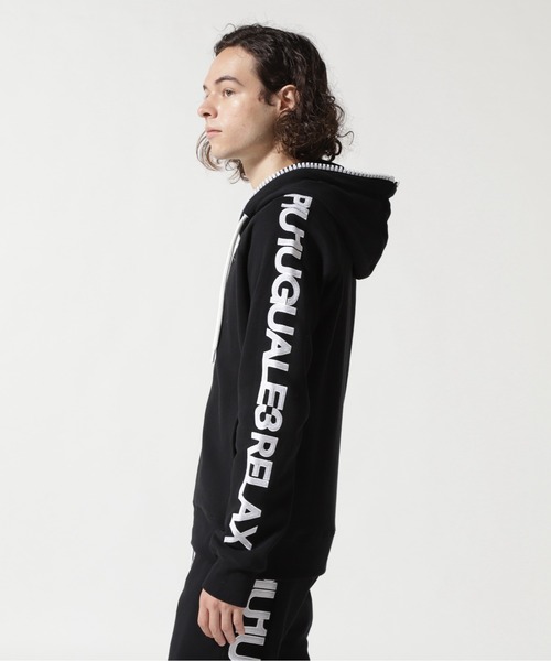 1piu1uguale3 RELAX（ウノピュウノウグァーレトレリラックス）の「1PIU1UGUALE3 RELAX/ウノピゥ ウノ ウグァーレ トレ リラックス/ビッグファスナーサイドロゴ スウェットパーカー（パーカー・メンズ・グレー/ブラック・XL/XXL/M/L）」の10枚目の写真