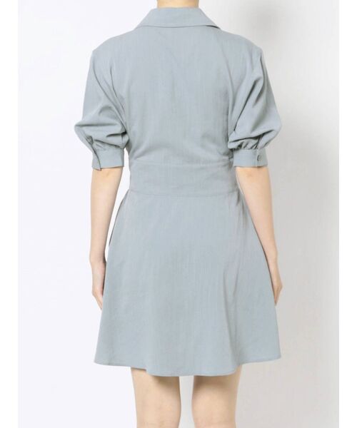 EMODA（エモダ）の「サイドシェイプハーフスリーブワンピース（ワンピース・レディース・ブラック/グレー/ブルー・FREE）」の12枚目の写真