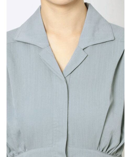 EMODA（エモダ）の「サイドシェイプハーフスリーブワンピース（ワンピース・レディース・ブラック/グレー/ブルー・FREE）」の13枚目の写真