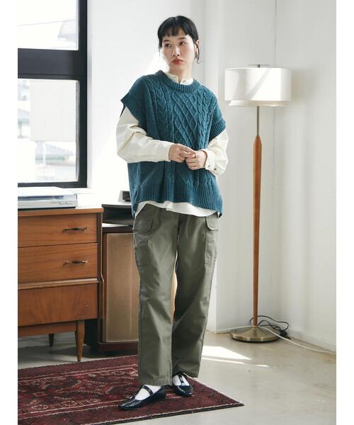 CRAFT STANDARD BOUTIQUE（クラフトスタンダードブティック）の「カーゴパンツ　＊◆（カーゴパンツ・レディース・ブラウン/カーキ・S/M/L）」の22枚目の写真