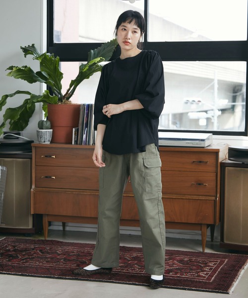 CRAFT STANDARD BOUTIQUE（クラフトスタンダードブティック）の「カーゴパンツ　＊◆（カーゴパンツ・レディース・ブラウン/カーキ・S/M/L）」の6枚目の写真