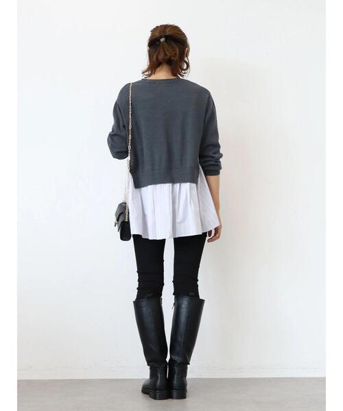 AMERICAN HOLIC(アメリカンホリック)の「スキニーフィットデニム(デニムパンツ・レディース・ブラック/ワンウォッシュ/インディゴブルー・M/XL/S/L/XS)」の22枚目の写真