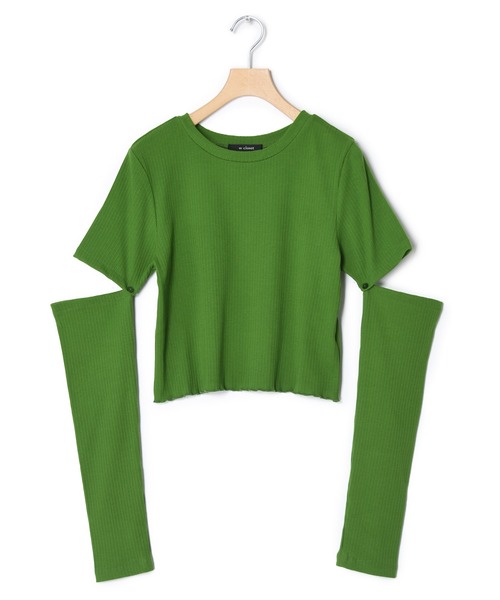 w closet(ダブルクローゼット)の「【マルチウェイ】アームカバープルオーバー(Tシャツ/カットソー・レディース・ブラック/オフホワイト/グリーン・FREE)」の6枚目の写真