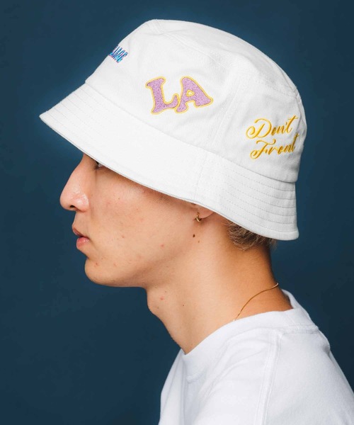 XLARGE（エクストララージ）の「FLOWER EMBROIDERED HAT（ハット・メンズ・ホワイト/ブラック/オレンジ・M/L）」の8枚目の写真