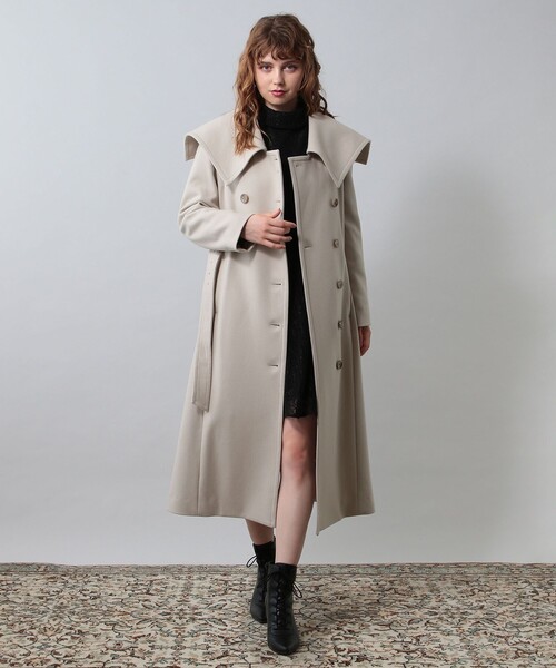 【新品未開封】DEICY ウエストマークウールロングコート DEICY（デイシー）の「ウエストマークウールロングコート