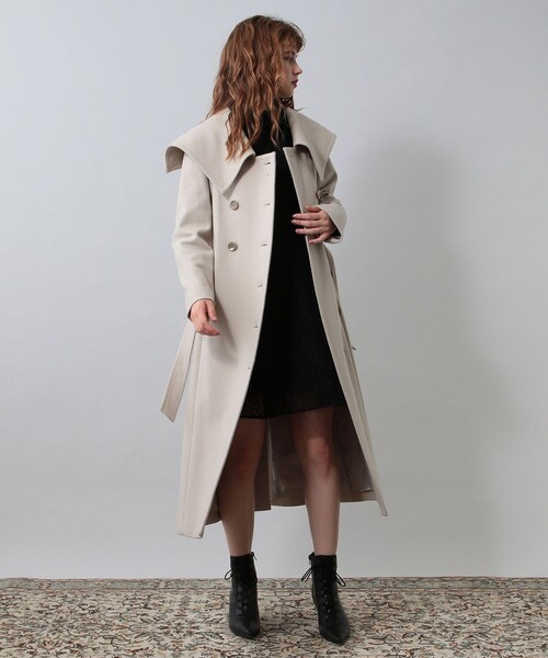 【新品未開封】DEICY ウエストマークウールロングコート DEICY（デイシー）の「ウエストマークウールロングコート（ステン
