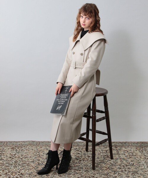 【新品未開封】DEICY ウエストマークウールロングコート DEICY(デイシー)の「ウエストマークウールロングコート
