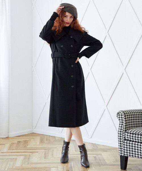 【新品未開封】DEICY ウエストマークウールロングコート DEICY（デイシー）の「ウエストマークウールロングコート