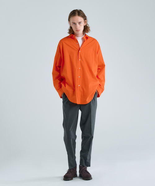 417 EDIFICE(フォーワンセブンエディフィス)の「【allery / アレリ―】 ブロードレギュラーシャツ(シャツ/ブラウス・メンズ・レッド/ホワイト/ブラウン/チャコールグレー・SMALL/MEDIUM/LARGE/X-LARGE)」の7枚目の写真
