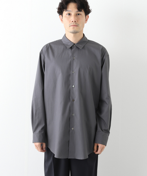 417 EDIFICE(フォーワンセブンエディフィス)の「【allery / アレリ―】 ブロードレギュラーシャツ(シャツ/ブラウス・メンズ・レッド/ホワイト/ブラウン/チャコールグレー・SMALL/MEDIUM/LARGE/X-LARGE)」の10枚目の写真